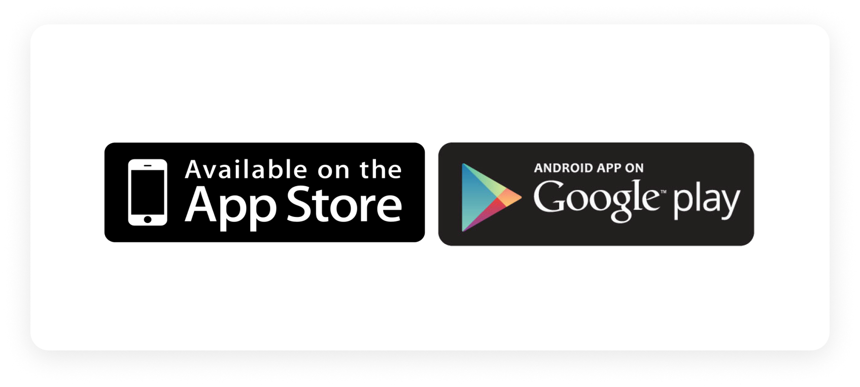 App store & Google Play